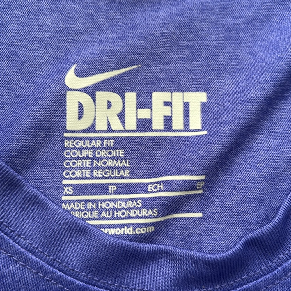 Nike Blue Dri-FIT Tank Top Regular Fit Size XS - Picture 5 of 5